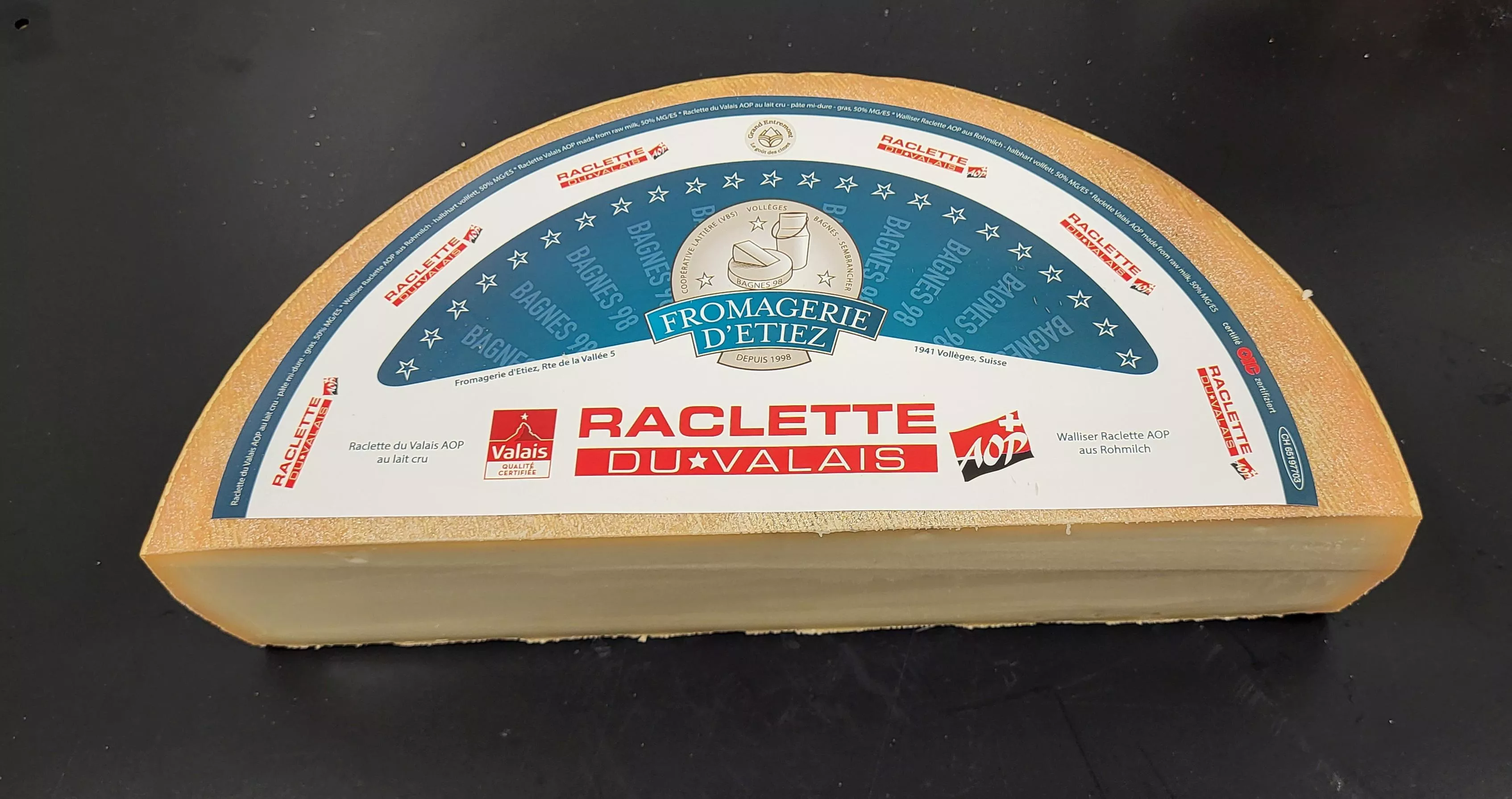 Bagnes 98 AOP 1/2 pièce